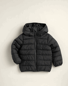 Boys Midweight Packable Puffer - Black, image 2 of 5 slides